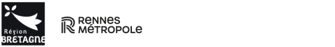 Logos de la Région Bretagne et de Rennes Métropole